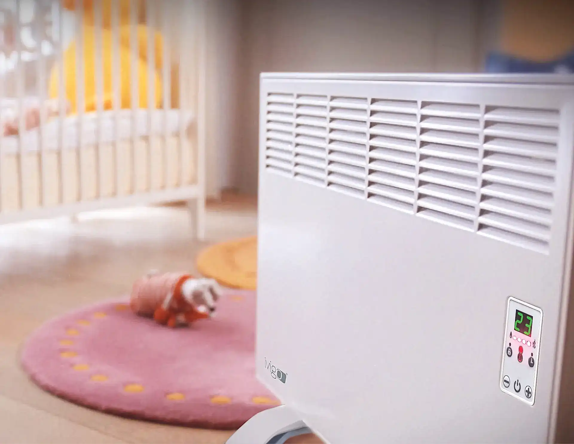EPK 1000 Watt Dijital Konvektör Isıtıcı Beyaz