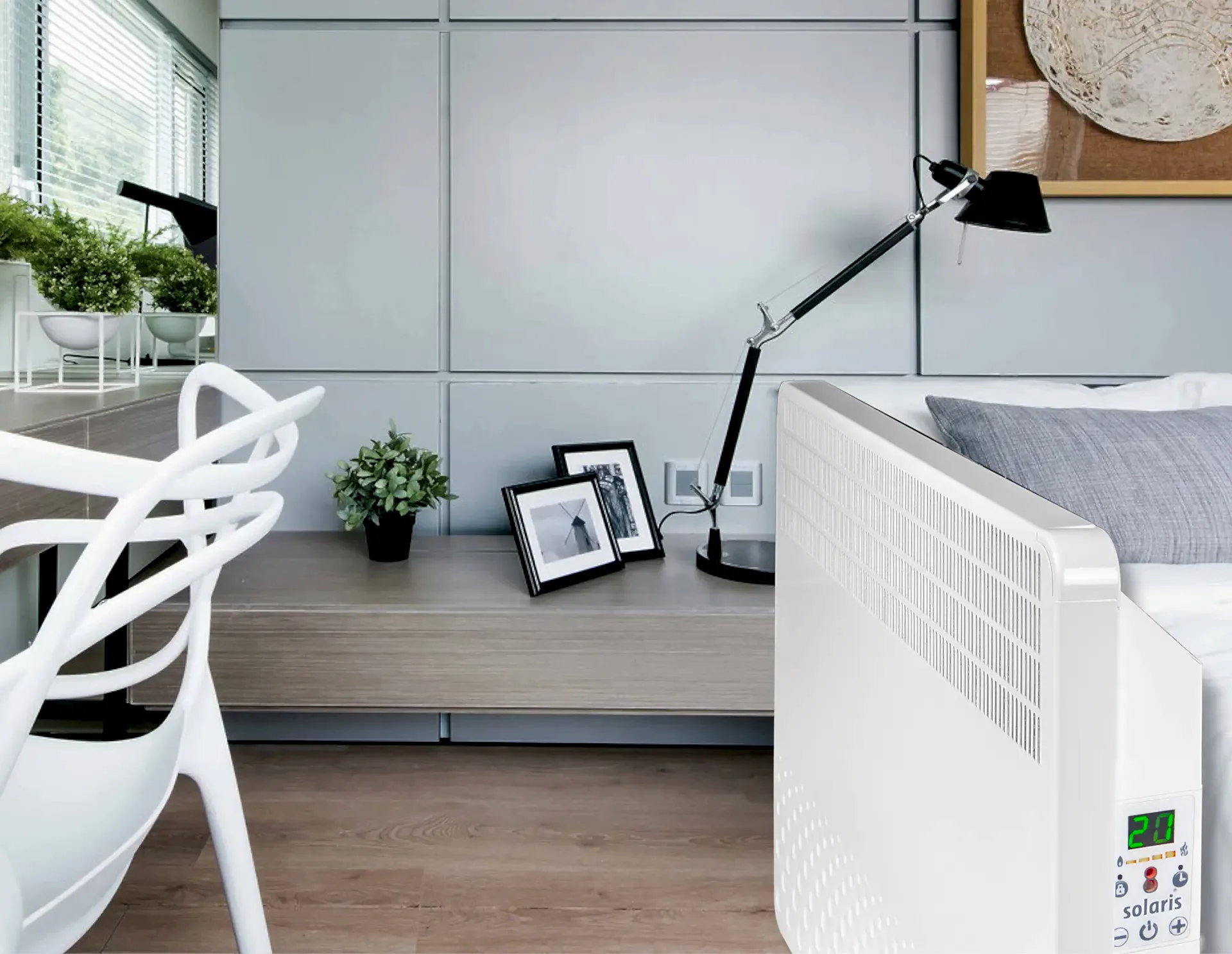 KIP 2000 Watt Dijital Konvektör Isıtıcı Beyaz