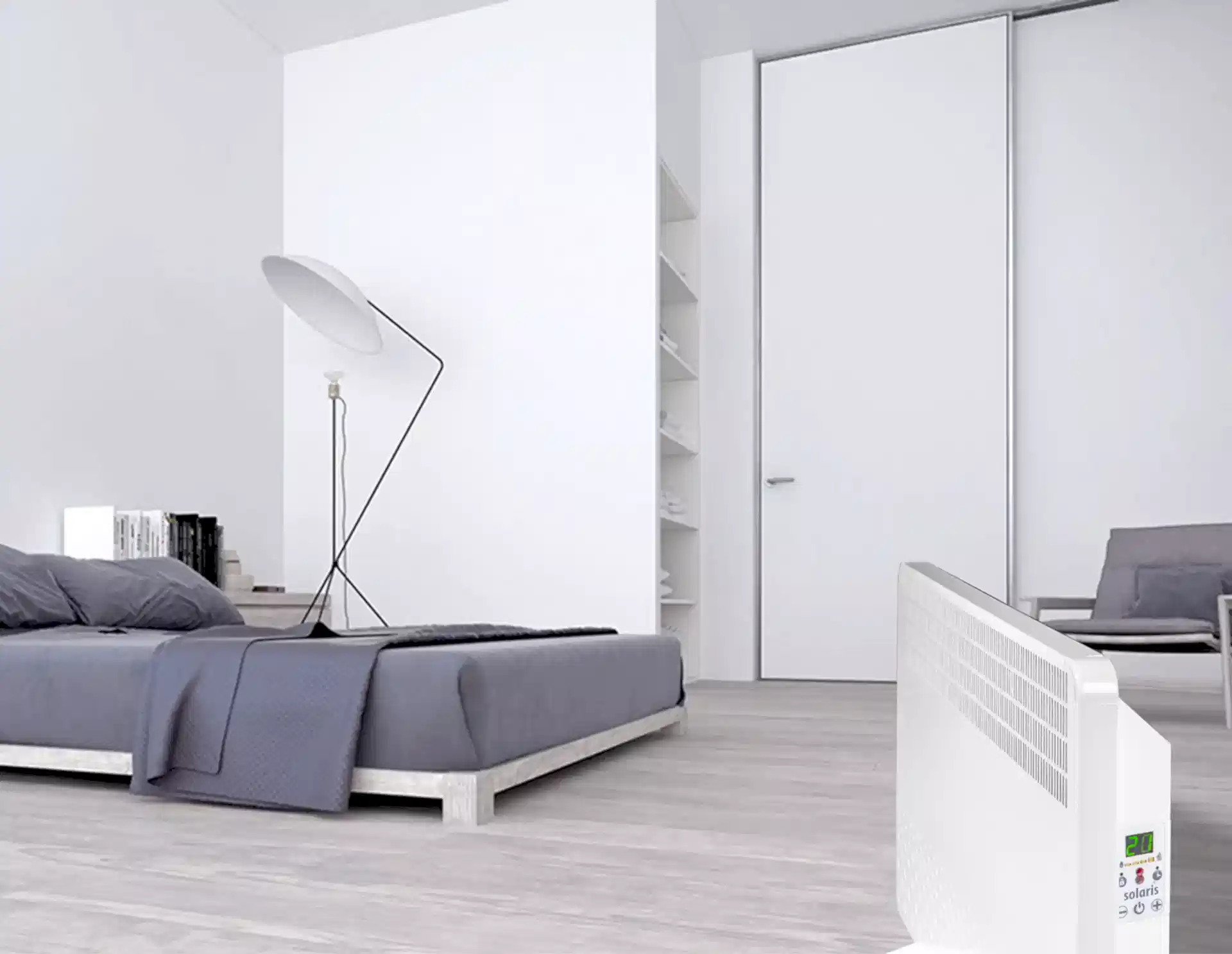 KIP 2500 Watt Dijital Konvektör Isıtıcı Beyaz
